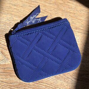 Vera Bradley - Navy Blue - Coin Purse - Zip Card Pouch